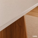 Mesa de jantar Siena Laráz Retangular com tampo Off White 120x80 cm