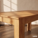 Mesa de Jantar Valência Laráz Retangular com tampo em Madeira 135x75 cm