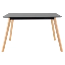 Mesa Leda Retangular 80 x 120 cm - Preto