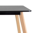 Mesa Leda Retangular 80 x 120 cm - Preto