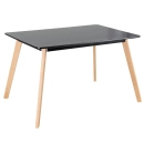 Mesa Leda Retangular 80 x 120 cm - Preto