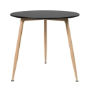 Mesa redonda de cozinha e varanda Clarice 80 cm - Preto