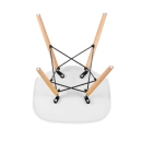 Mesa Redonda Eames 120 cm Branco + 6 Cadeiras Eames DSW - Branco