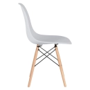 Mesa redonda Eames 70 cm + 2 cadeiras Eiffel DSW - Cinza claro