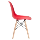 Mesa redonda Eames 70 cm + 2 cadeiras Eiffel DSW - Vermelho