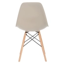 Mesa retangular Eames 60 x 120 cm Branco + 2 cadeiras Eiffel DSW - Nude