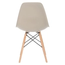 Mesa retangular Eames 60 x 120 cm Branco + 4 cadeiras Eiffel DSW - Nude