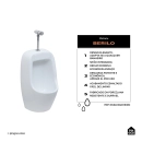 Mictório com Sifão Integrado Berilo Branco