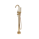 Misturador Monocomando de Piso para Banheira Uraim Dourado Cromado