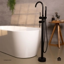 Misturador Monocomando de Piso para Banheira Uraim Preto