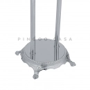 Misturador Duplo Comando de Piso para Banheira Retrô Vintage Itinga Prata