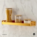 Organizador De Cozinha Suspenso Gourmet Pardal Pingoo.casa - Dourado