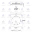 Ralo Click Up Quadrado para Chão 15cm Inox Dourado