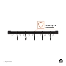 Suporte Organizador De Cozinha Suspenso Garça Preto