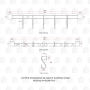 Suporte Organizador De Cozinha Suspenso Garça Preto