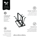 Suporte para 6 Copos Ônix - Mimo Style