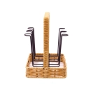 Suporte Para 6 Copos Rattan Iron - Mimo Style