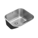 Tanque Aço Inox Monobloco 50 cm Atikum Prata Escovado