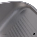 Tanque Inox Monobloco Texturizado 45x45 cm Prata Atikum
