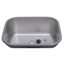Tanque Inox Monobloco Texturizado 45x45 cm Prata Atikum