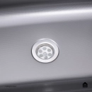 Tanque Inox Monobloco Texturizado 45x45 cm Preto Atikum