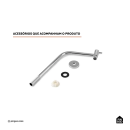 Torneira de banheiro alta Aurá Pingoo.casa - Prata