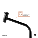 Torneira de banheiro alta Aurá Pingoo.casa - Preto