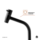 Torneira de banheiro baixa Aurá Pingoo.casa - Preto