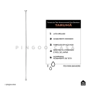 Torneira de Teto Para Banheiro Tarumã Prata Cromado