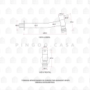 Torneira Para Banheiro de Parede Urupá Prata