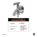 Torneira para área externa de parede Guariba Pingoo.casa - Prata