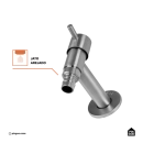 Torneira para área externa de parede Tapauá Pingoo.casa - Prata