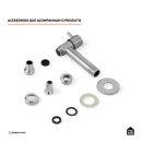 Torneira para área externa de parede Tapauá Pingoo.casa - Prata