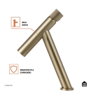 Torneira para Banheiro Bica Baixa Puiú Dourado