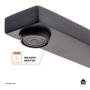Torneira para Banheiro Misturador Duplo Comando Purangi Baixa - Preto