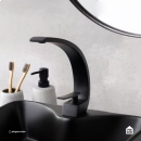 Torneira para Banheiro Misturador Monocomando Baixa Itapecuru Preto