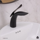 Torneira para Banheiro Misturador Monocomando Baixa Muniz Preto
