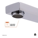 Torneira para Banheiro Misturador Monocomando Purangi Alta - Prata