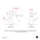 Torneira para Banheiro Misturador Monocomando Purangi Baixa - Preto