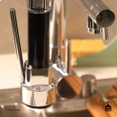 Torneira para Cozinha Gourmet de Parede Munim Prata