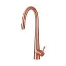 Torneira para Cozinha Gourmet Misturador Monocomando Extensível Em Aço Inox 304 Escovado Apurema Dourado Rose