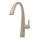 Torneira para Cozinha Gourmet Misturador Monocomando Extensível Juruá Dourado Escovado