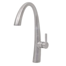 Torneira para Cozinha Gourmet Misturador Monocomando Extensível Juruá Prata Escovado