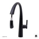 Torneira para Cozinha Gourmet Misturador Monocomando Extensível Juruá Preto