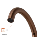 Torneira para Cozinha Misturador Monocomando Em Aço Inox 304 Escovado Tocantins Dourado Rose