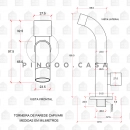 Torneira de Parede para Tanque Capivari Prata