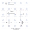 Torneira para Banheiro Cascata Misturador Monocomando Baixa paraná Prata