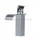 Torneira para Banheiro Cascata Misturador Monocomando Baixa Paraná Prata