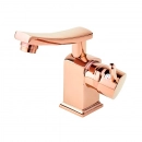 Torneira para Banheiro Misturador Monocomando Baixa Moju Dourado Rose