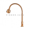 Torneira para Cozinha em Aço Inox Jaguaribe Dourado Rose